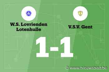 De Cock redt punt voor VSV Gent B tegen WS Lotenhulle