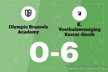 Kester-Gooik B verslaat Olympic Brussels Academy na hattrick De Baerdemaeker