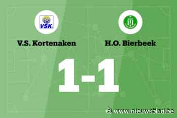 VS Kortenaken en HO Bierbeek B spelen 1-1