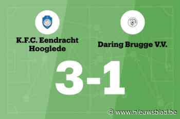 Eendracht Hooglede wint thuis van Daring Brugge