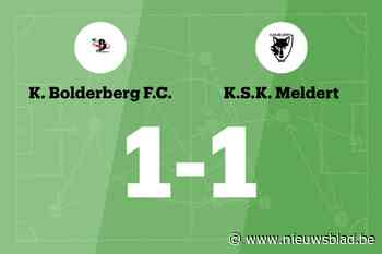 Bolderberg en Meldert delen de punten