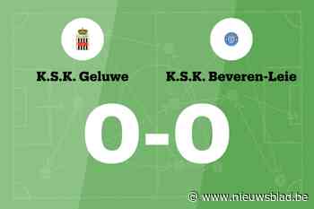 SK Geluwe en SK Beveren-Leie blijven steken op 0-0