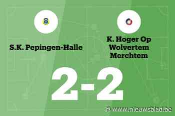 HO Wolvertem Merchtem sleept gelijkspel uit de brand in de uitwedstrijd tegen Pepingen-Halle