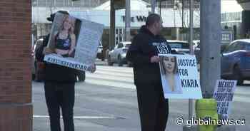 Family of slain B.C. woman protest at Mexican consulate in Calgary: ‘I just want the truth’