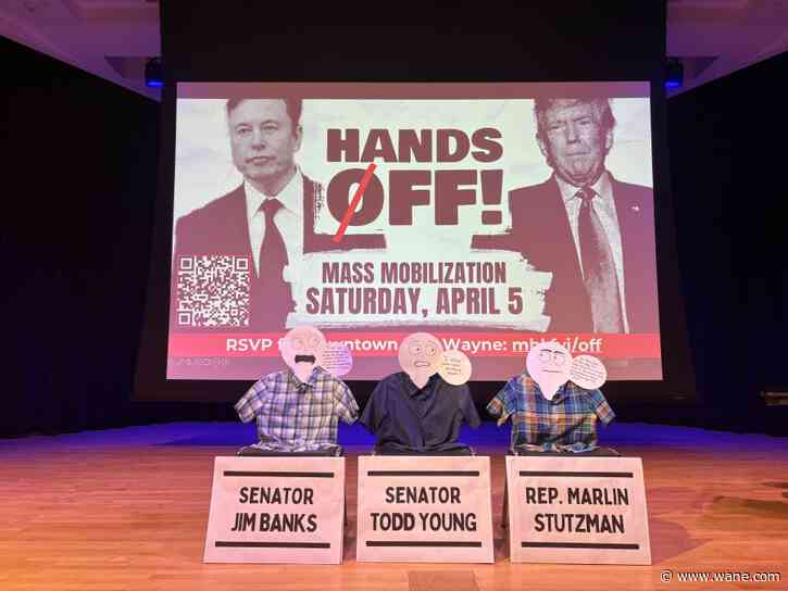 Indivisible Northeast Indiana responds to Sen. Jim Banks sending donuts to 'empty chair' town hall