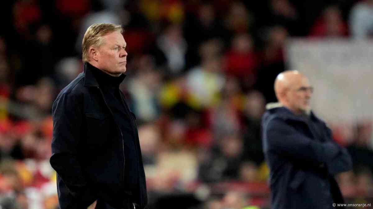 Bondscoach Ronald Koeman: 'Tikkeltje ongelukkiger dan Spanje'