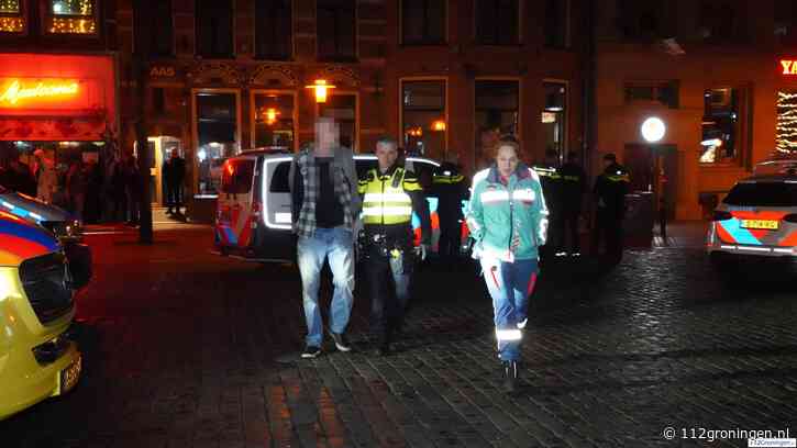 Steekincident op de Vismarkt in Groningen