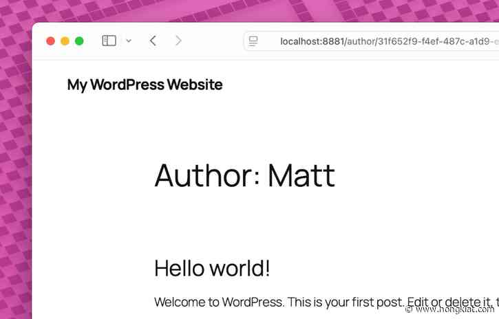 How to Use UUID for WordPress Author URL