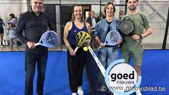 Special guest Elke Clijsters opent nieuwe padelhal in Riemst