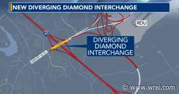 Airport Boulevard at I-40 opens with new diverging diamond interchange