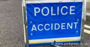 Van fire on A64 near York which caused delays for drivers cleared