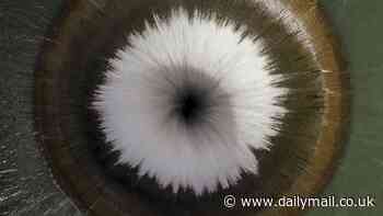 California lake's giant 'glory hole' on full display for first time in 5 years