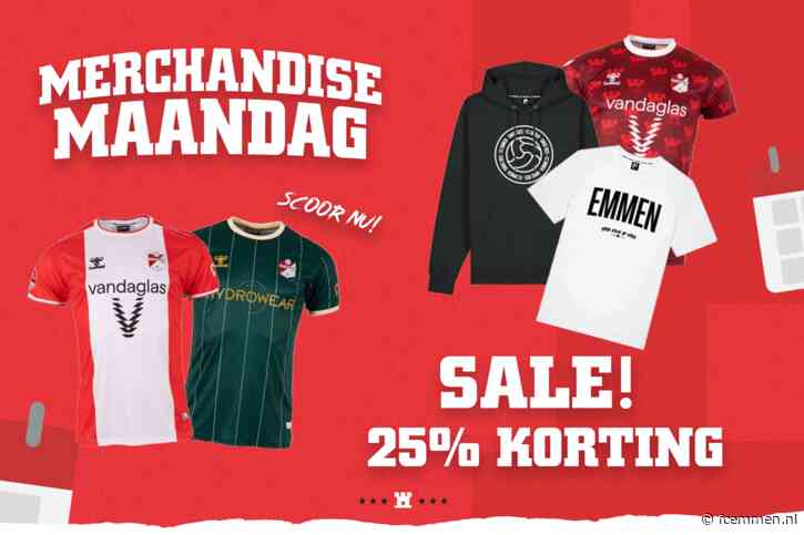 Merchandise Maandag: 25% korting op diverse soorten kleding!