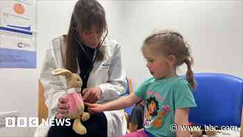 Children's teddy bears get hospital check-ups