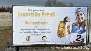 Mit Skispalier und Böller: Albaching und Haag planen Empfang für Biathletin Franzi Preuß