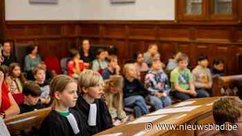 Leerlingen De Esdoorn kruipen in de huid van rechter en advocaat: “Hen op een leuke manier kennis laten maken met justitie”