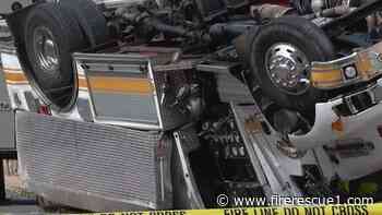 Tanker rollover injures Pa. firefighters, causes power outage