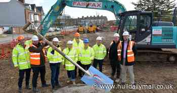 Affordable housing project under construction in East Yorkshire seaside town