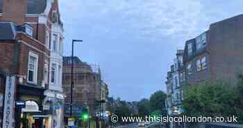 Firefighters shut West Hampstead road after lightning strikes building