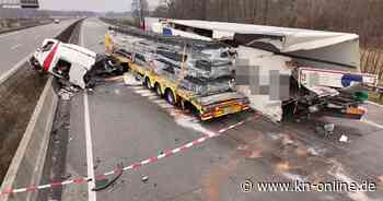 A7: Schwerer Unfall bei Bad Bramstedt – Autobahn stundenlang gesperrt