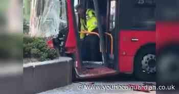 One in hospital after St Paul's bus crash shuts busy road