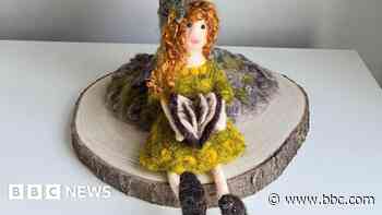 Needle felter shows work in hobby exhibition