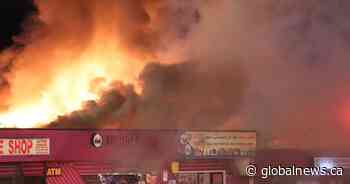 Multiple businesses destroyed after fire breaks out at City Centre strip mall