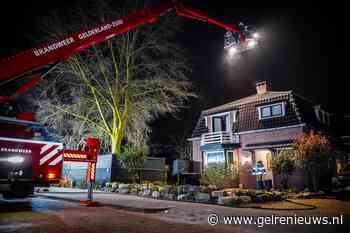 Brand op zolder van woning
