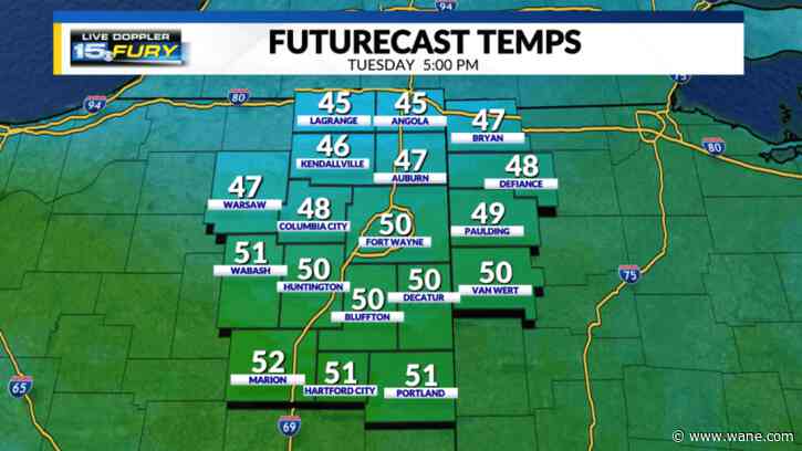 Slowly warming up culminating in a very warm end of the week