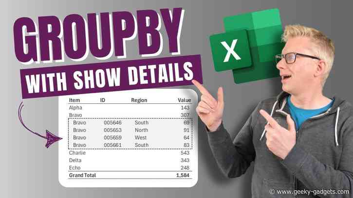 Master Excel’s GROUPBY Function and Boost Your Data Analysis