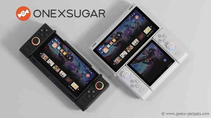 ONEXSUGAR Dual-Screen Handheld Gaming Console for Multitasking Gamers