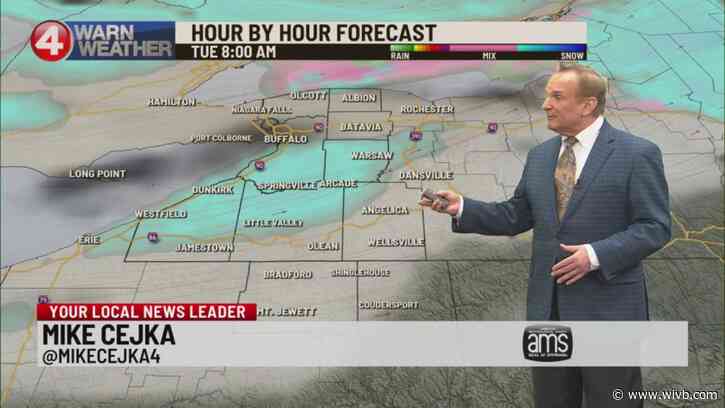 Snowflakes increase toward Wednesday