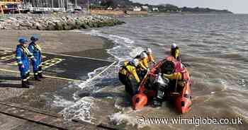 Safety advice after two cyclists stranded by rising tide off Wirral coast