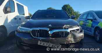 Cambridgeshire driver repeatedly 'reverse rammed' police car