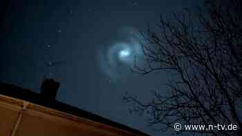 Durch SpaceX-Rakete ausgelöst: Mysteriöser Spiralwirbel am Himmel weckt UFO-Fantasien