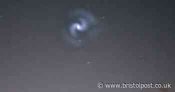 Glowing spiral in UK skies explained as Met Office inundated