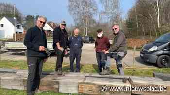 Oude wieke Kaasstrooimolen Heist-op-den-Berg gerecycleerd in smidse van heemkring De Brakken Oelegem