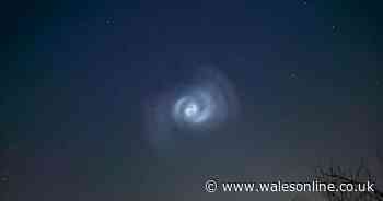 How Elon Musk's SpaceX rocket caused a huge glowing spiral in the sky above Wales