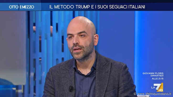 Saviano a La7: “Gli insulti di Donzelli al giornalista del Fatto erano voluti, voleva mandare un messaggio”