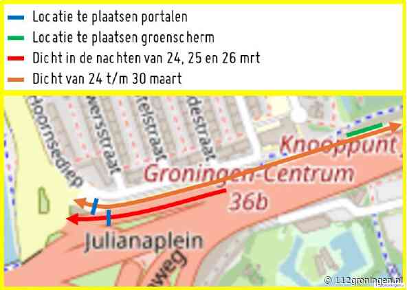 Portalen plaatsen in avonden en nachten bij Europaweg en Máximaweg