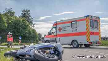 Polizei in Bayern teilt Video: So reagieren Sie bei einem Motorradunfall richtig