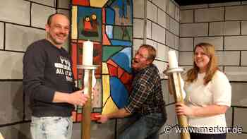 Vorbereitung für den Schongauer Schockerberg 2025: Die Kulissen sind schon aufgebaut