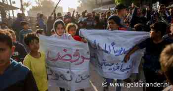 Honderden Palestijnen protesteren tegen oorlog in noorden Gaza