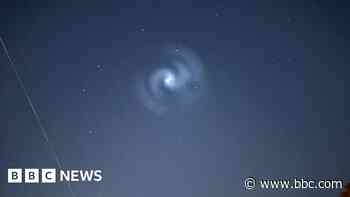 'Impressive' spiral in sky captured across North West
