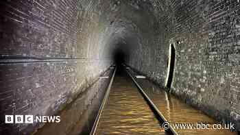 Rail line hit by orange water to close for weeks