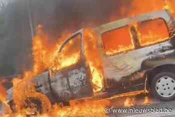 Wagen in lichterlaaie op Brusselse ring in Dilbeek: bestuurster kan zichzelf op tijd in veiligheid brengen