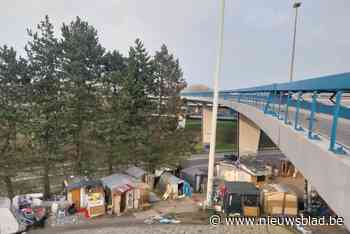 Twintigtal Roma leeft in geïmproviseerd sloppenwijkje onder de Grote Ring in Anderlecht: “Tegen het einde van deze maand moeten ze hier weg”