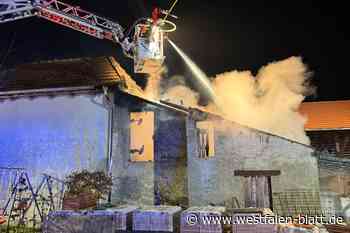 Werkstatt brennt komplett aus