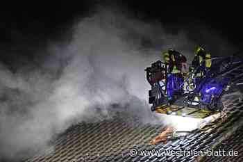 Dachstuhl am Taubenweg ausgebrannt