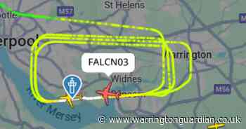 Why an RAF plane was circling Warrington yesterday evening
